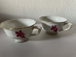 Herendi ,szőlő levél mintás kávés csészék!