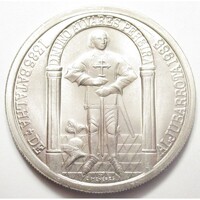 Portugália,100 escudos 1985 - Az aljubarrottai csata 600. évfordulója aUNC+ nikkel