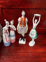 Gyönyörű Hollóházi Nippek  nipp, figura, porcelán, nosztalgia pletyizők