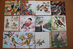 12 db szalvéta madarak