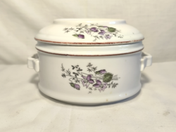 Ibolyás porcelán ételhordó