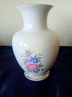 Hajnalka mintás Hollóházi porcelán váza új állapotban