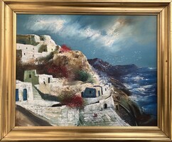 Kabul Adilov: Santa Remy- olajfestmény, keretezve: 57x69 cm, alkotás: 46x58 cm