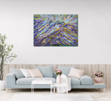 Purple Elemental  50cmx70cm abstract vászonkép