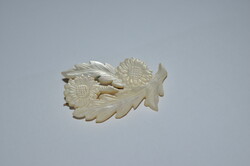 Shell Brooch (Carved Handmade Work)