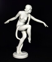 Lux Elek (1884–1941) Herendi : ART DECO TÁNCOSNŐ
