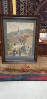 Szobotka szignóval ellátott akvarell. Nagyon szépen megfestett. 36x46 cm kerettel.