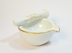 Vintage/régi Rosenthal porcelán patikamozsárt mintázó reklámtárgy / hamutartó