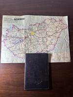 IBUSZ térkép tartó és térkép 1985