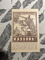 Kassa irredenta képeslap, Kurucok előre, Közművelődési Rt., 1920-as évek