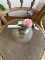 Retro szódás űveg. Mérete. 32 cm magas Körmérete. 34 cm 3 db az ár darabonként értendő.