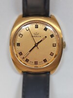 Marvin vintage svájci karóra – aranyozott tok, 35×35 mm