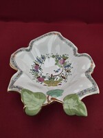 Herendi indiaikosár mintás leveles kagyló kínáló