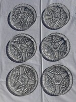 Kristály süteményes tálak