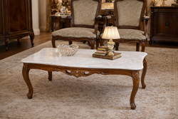 Márvány lapos hibátlan dohányzóasztal