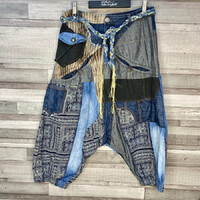 Desigual patchwork mintás ülepes nadrág 28