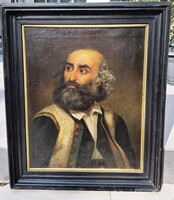 Károly Telepy -portrait of an elderly man-