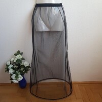 ESKÜVŐ ASZ01E - 1 körös rugalmas fekete menyasszonyi alsószoknya, abroncs, lépéskönnyítő