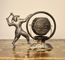 ​Vietnámi figurális ezüst figura (Coolie), 900-as finomságú jelzett dísztárgy, súlya: 74,1 gramm