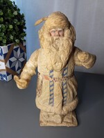 Vintage szovjet Ded Moroz (Télapó) figura – vatta/papírmasé – kb. 22 cm – 1960–70-es évek