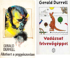 Gerald Durrell: 2db Gerald Durrell könyv - Vadászat felvevőgéppel, Állatkert a poggyászomban