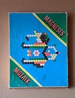 Régi mágneses mozaik kirakó játék eredeti dobozában. számolatlan