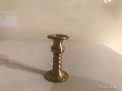 MINIATŰR - RÉZ - GYERTYATARTÓ - 4 dkg  - TÖMÖR - NEHÉZ - 3 x 2 cm - RETRO - OSZTRÁK - HIBÁTLAN