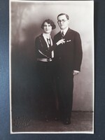 Régi fotó - Szerelmes pár fotója Blahos 1930-as évek
