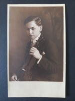 Blahos R. fényképészeti műterme Dierner Géza hegedűművész portréja – 1920/30 körül