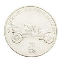 Észak-Korea,2 chon 2002 - FAO - Automobile aUNC+ aluminium