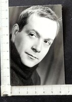 Cca. 1960 MÁRKUS LÁSZLÓ SZÍNMŰVÉSZ SZÍNÉSZ KIRÁLY KORABELI EZÜSTZSELATIN SZTÁR FOTÓ FÉNYKÉP