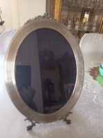 Antik ezűst keretű fénykép tartó