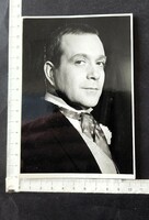 Cca. 1960 MÁRKUS LÁSZLÓ SZÍNMŰVÉSZ SZÍNÉSZ KIRÁLY KORABELI EZÜSTZSELATIN SZTÁR FOTÓ FÉNYKÉP