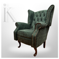 Klasszikus Chesterfield stílusú füles fotel