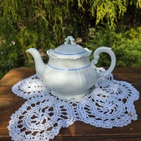 Ŕégi Kék fehér Zsolnay teás kancsó