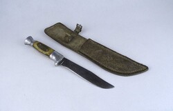 1Z379 Régi szaru markolatos vadászkés 22.5cm