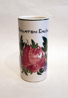 Pannonia Kislőd kicsi antik váza (12,5cm), balatoni emlék, ritka, gyűjtői darab! 1923-1928