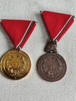 1995-ös, Önkéntes Tűzoltói 30, 40 éves szolgálati viszony után járó kitüntetés  1995.