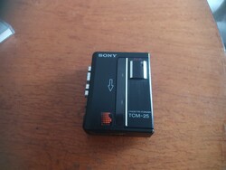 Sony TCM-25 felvevős hangszórós kihuzható mikrofon, walkman