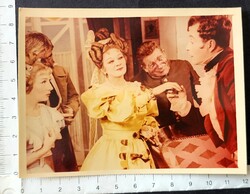 CCA.1957 MADÁCH : KISS MANYI + MÁRKUS LÁSZLÓ + PÉCSI SÁNDOR + BÉKÉS I KORABELI EZÜSTZSELATINOS FOTÓ