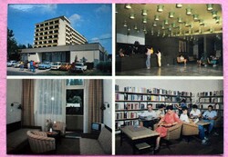 Boglárlelle - SZOT Postás üdülő  - retro   mozaik fotó képeslap