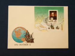 FDC 1991. Amerika felfedezésének 500. évfordulója blokkal