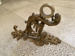 Solid copper dragon-shaped console, coat hook