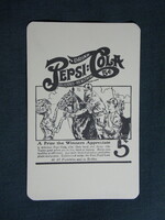Kártyanaptár,PEPSI üdítőital,Pécs sörgyár,sörfőzde,grafikai,reklám plakát anno,1985,  (2)