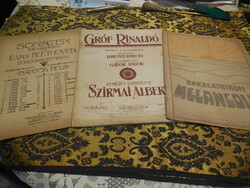 Kotta . - 1. Melankolie - Bakala  1922.  - 2. Gróf Rinaldó  1918 . - 3 Sonaten  Beethoven szonátái