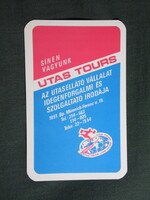 Kártyanaptár,Utasellátó vállalat,Budapest,1985,  (2)