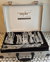 Zepter Kimono 48 részes, 6 személyes luxus evőeszköz készlet kofferben, eredeti certifikátokkal, új