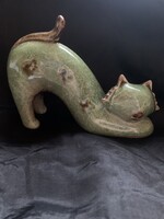 Art deco macska-női topán