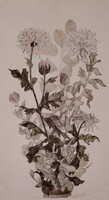 Szabó László alkotása: rézmetszet-akvarell, 30 x 19 cm