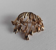 RETRO ARANYOZOTT TULIPÁNOS BROSS KITŰZŐ